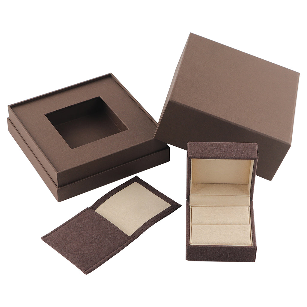 Flip Open Hard Rigid Jewelry Gift Box Magnetic Closure Flocked Inner Liner Recyclable Ring Earring Necklace Packaging Custom Logo Size Contact Us For Luxury Jewelry Packaging Solutions