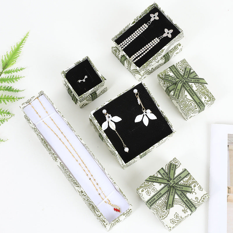 Manufacturer Wholesale Spot Modern Luxury Jewelry Rigid Gift Box Custom Logo Print Velvet Insert For Ring Necklace Earring Bracelet Wedding Proposal OEM Packagin