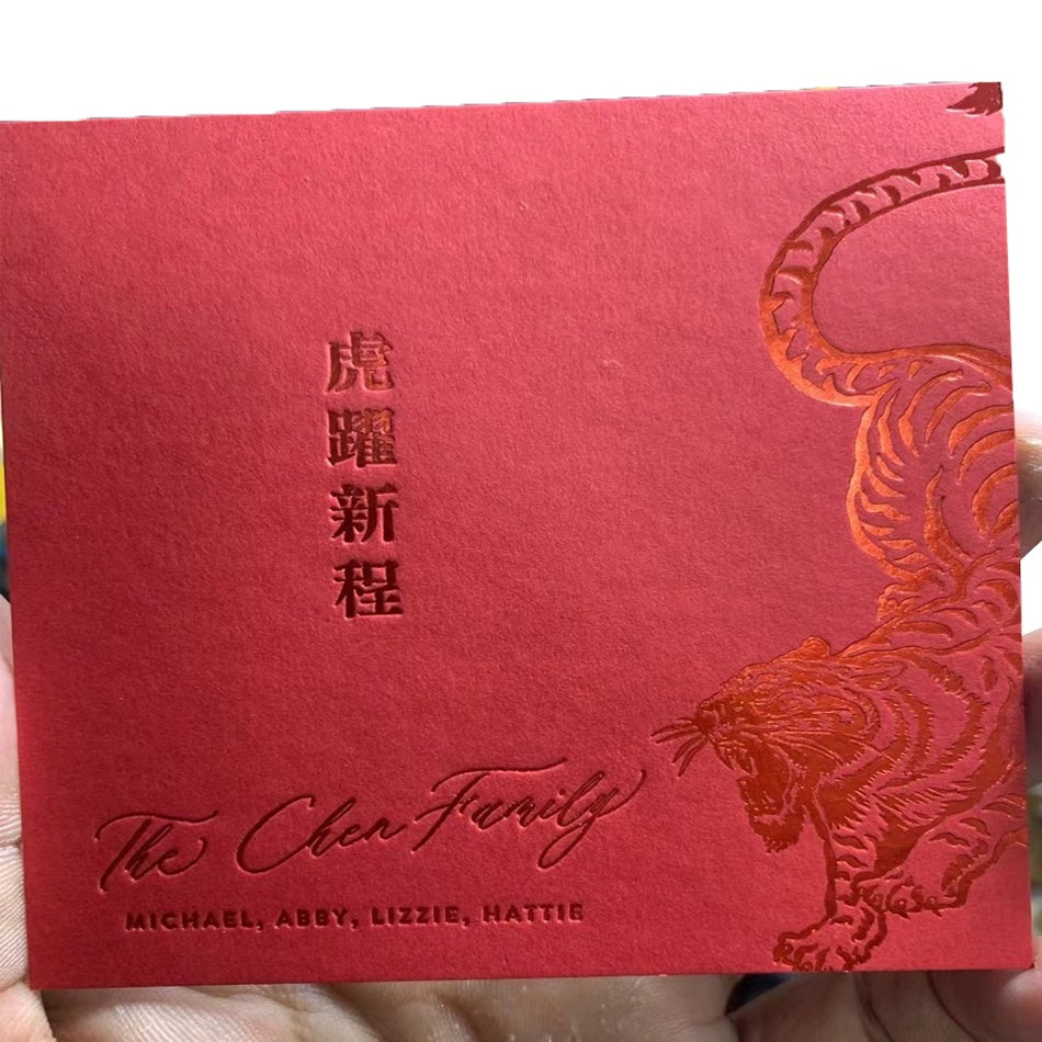 Custom Luxury Embossed Logo Business Card Printing Thick Cotton Art Paper Gold Foil Debossed Custom Die Cut Visiting Card Wholesale Printing Service