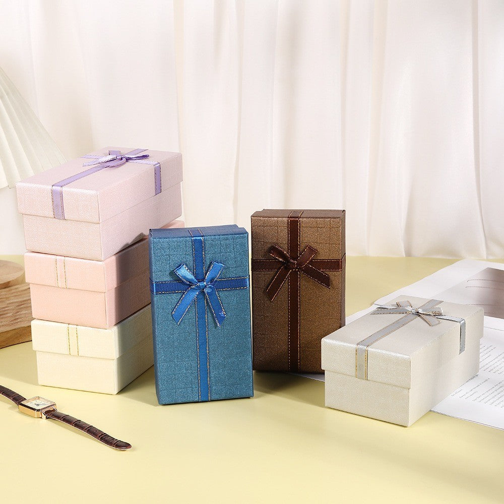 Wholesale Portable Embossed Logo Bracelet Display Jewelry Box Rigid Paperboard Slide Drawer Box Velvet Insert Bangle Chain Bracelet Gift Packaging OEM Custom