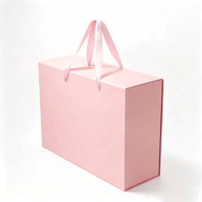Pink Foldable Magnetic Paper Gift Box Wholesale Custom Logo Matte Rigid Box For Cosmetic Jewelry Wedding Bridesmaid Proposal Valentine Gift OEM Packaging