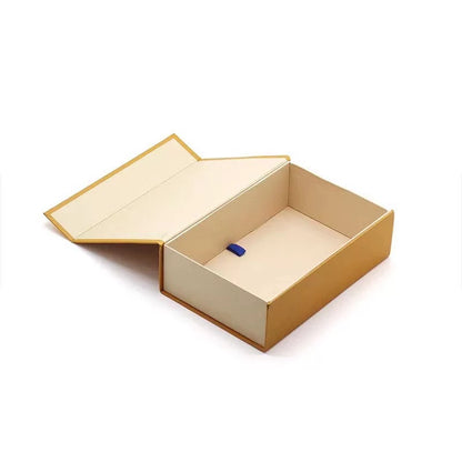 Boîte cadeau rigide magnétique pliable de luxe en matériaux recyclés imperméables, impression de logo personnalisé, emballage résistant à l'humidité pour cosmétiques, bijoux, thé, vêtements, mariage, OEM en gros
