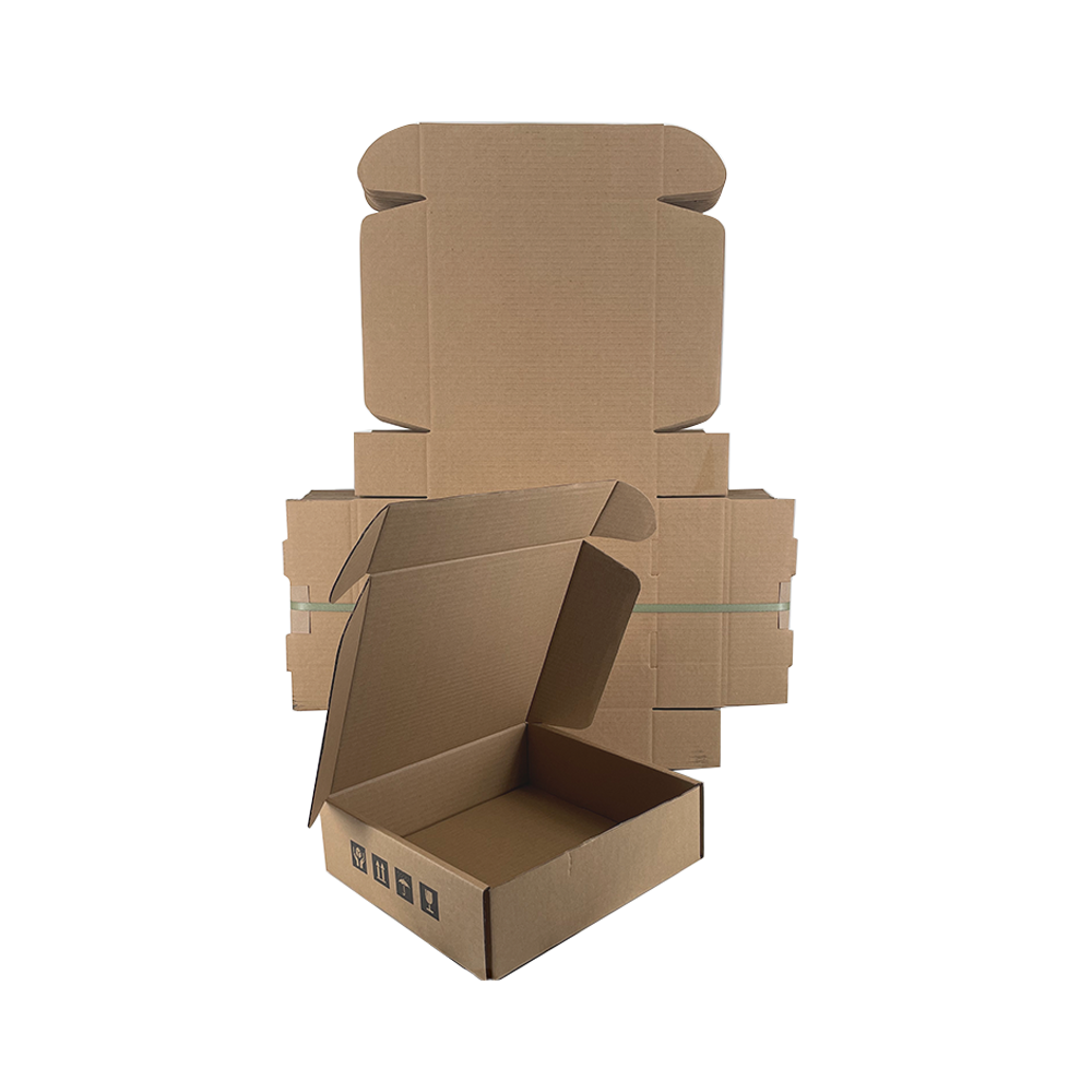 Wholesale Custom Logo Printed Kraft Corrugated Mailer Box Eco Recyclable Foldable Aircraft Shipping Carton Apparel Cosmetic Gift Packaging OEM Wholesale