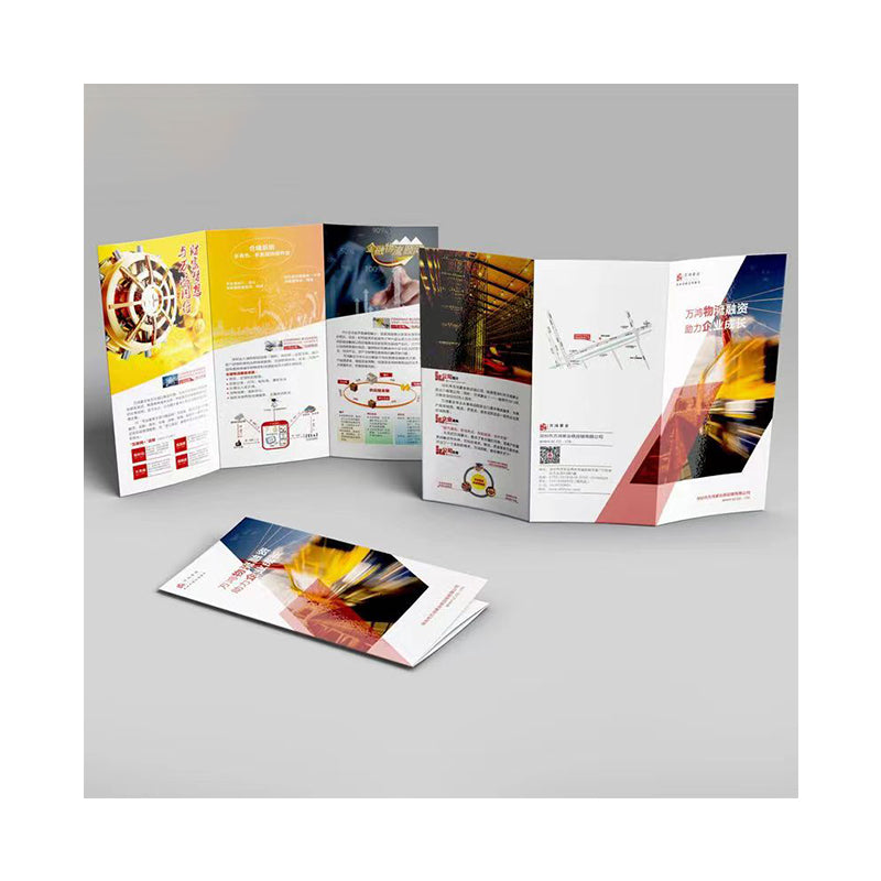 Hot Selling Custom Size Folded Booklet Printing Full Color CMYK Bi/Tri/Gate Fold Brochure Custom Logo Advertising Pamphlet Instruction Manual Printing Service