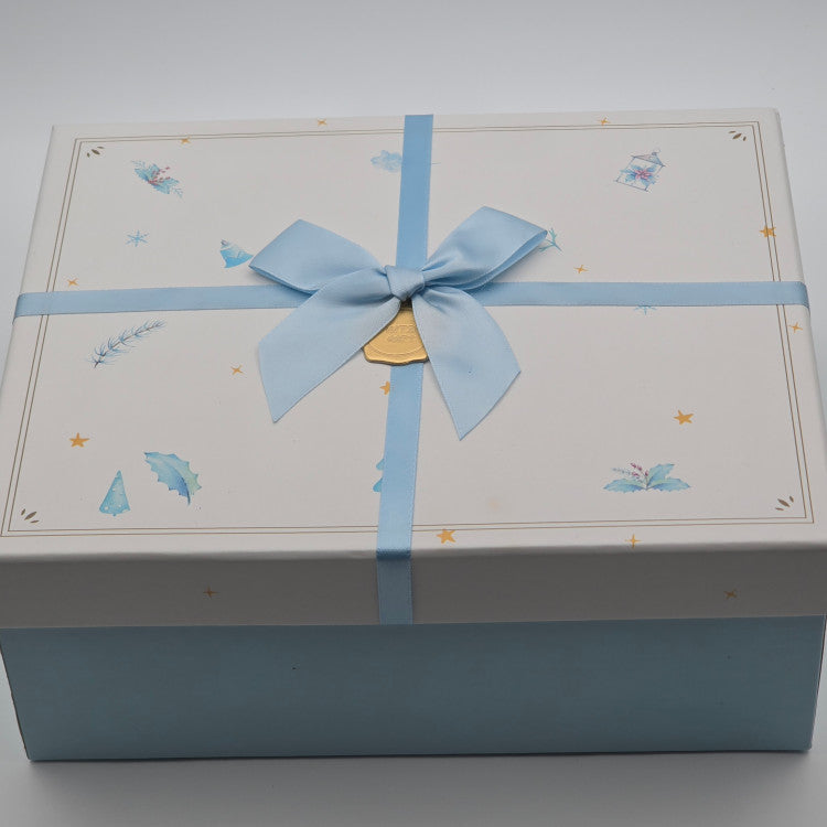 Square Exquisite Heaven and Earth Cover Rigid Gift Box Custom Logo Recyclable Two-Piece Paper Packaging Box For Jewelry Cosmetic Holiday Gifts