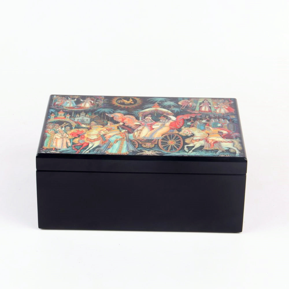 Luxury 4C Printing Wooden Tea Gift Box Custom Logo MDF Wood For Loose Tea Can Business Holiday Premium Gift Pack