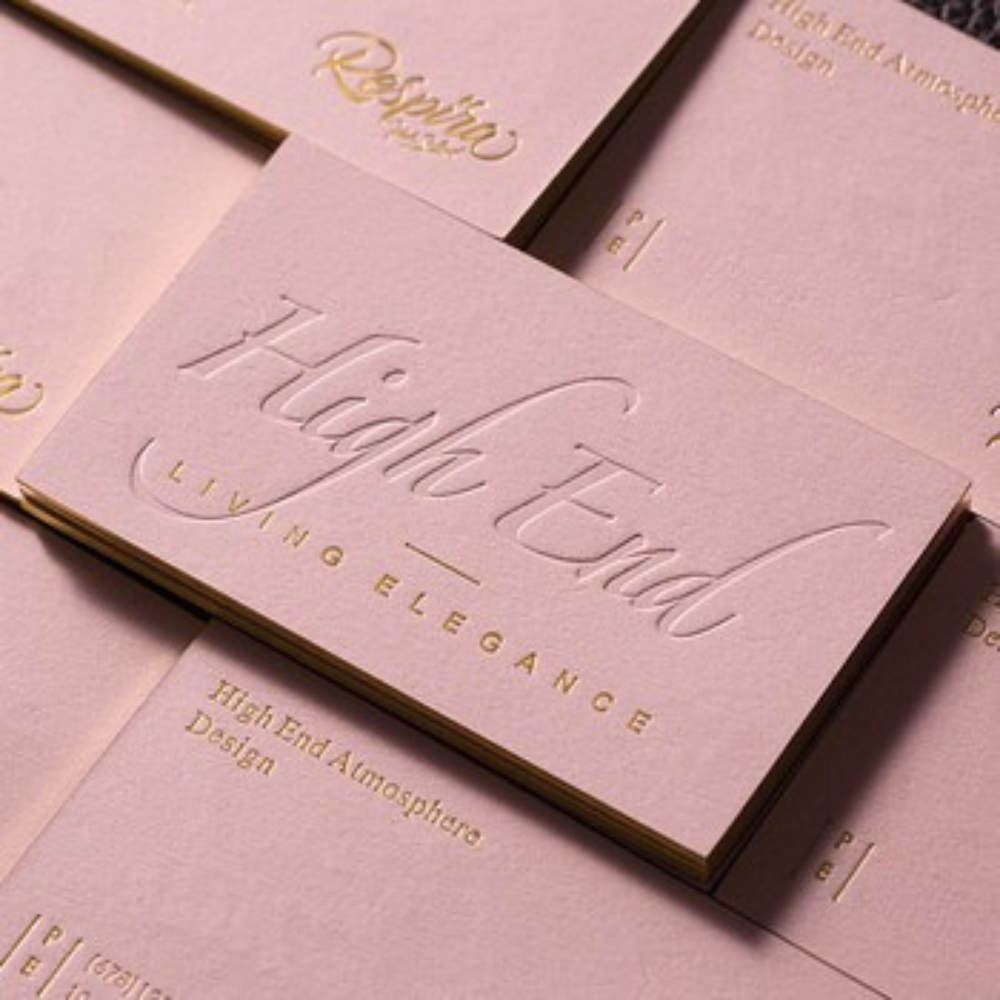 High Quality Custom Luxury Gold Foil Business Card Printing Double Sided CMYK Hot Stamped Silver/Rose Gold Logo Thick Cotton Art Paper Premium Visiting Card Printing Service