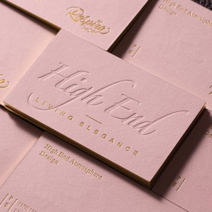 High Quality Custom Luxury Gold Foil Business Card Printing Double Sided CMYK Hot Stamped Silver/Rose Gold Logo Thick Cotton Art Paper Premium Visiting Card Printing Service