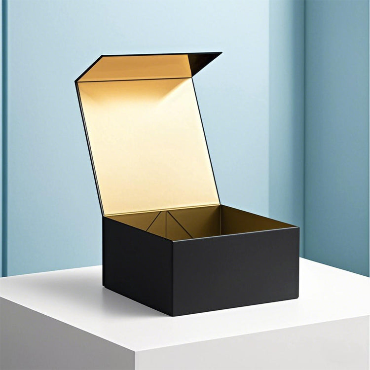 Luxury Extra Large Magnetic Fold Collapsible Rigid Gift Box Flat Pack Velvet EVA Lined Wedding Dress Apparel Multi-piece Cosmetic Wine Packaging Custom Logo Size Contact Us For Oversize Luxury Fold Gift Box Solutions