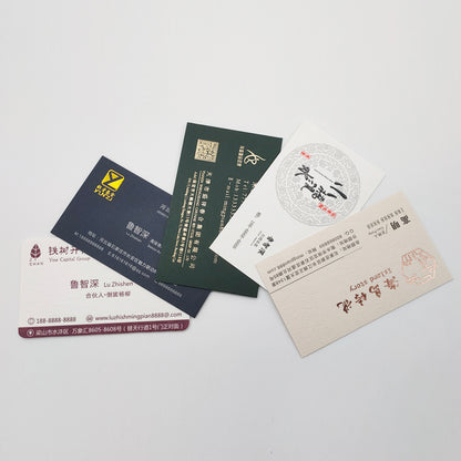 Cheap Factory Price 300gsm Glossy Coated Art Paper Business Card Printing Full Color Double Sided Custom Logo Waterproof Visiting Card Printing Service