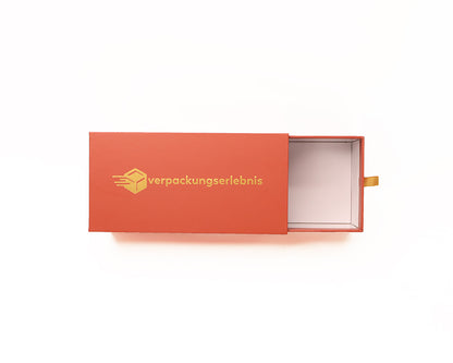 Custom Gold Foil Stamping Rigid Cardboard Sliding Drawer Gift Box Velvet EVA Lined Jewelry Cosmetic Perfume Watch Packaging Custom Logo Size Contact Us For Luxury Foil Drawer Box Solutions