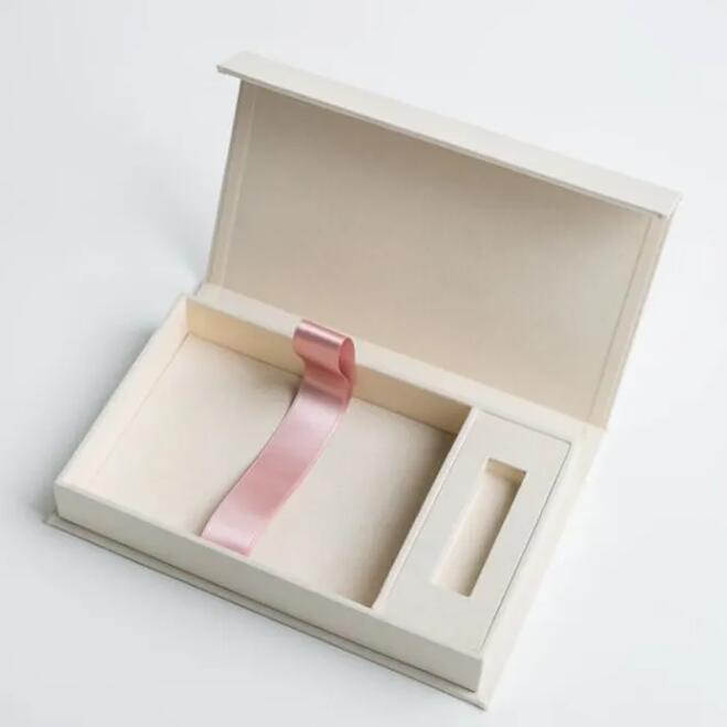 Custom Luxury Small Magnetic Flip Rigid Photo Storage Box Flat Pack Flock Lined Polaroid Photo Album Card Packaging Custom Logo Size Contact Us For Memory Picture Storage Box Solutions
