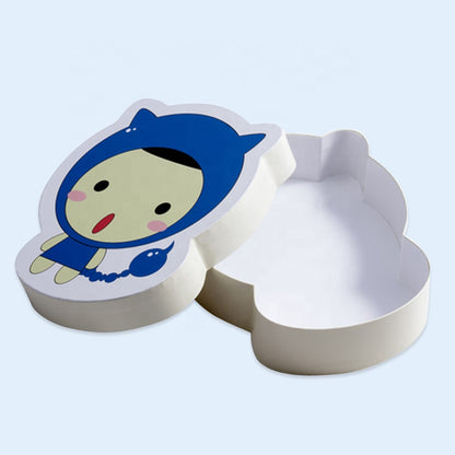 Factory Children Cute Character Paper Packaging Box Recyclable Art Card Custom Logo Cartoon Print For Kids Toy Candy Stationery Birthday Party Gift Packing
