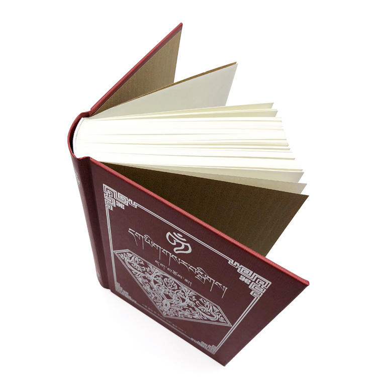 Custom Hardcover Book Printing Service Full Color CMYK Thread Sewing Custom Logo Linen Leather Cover Book Printing