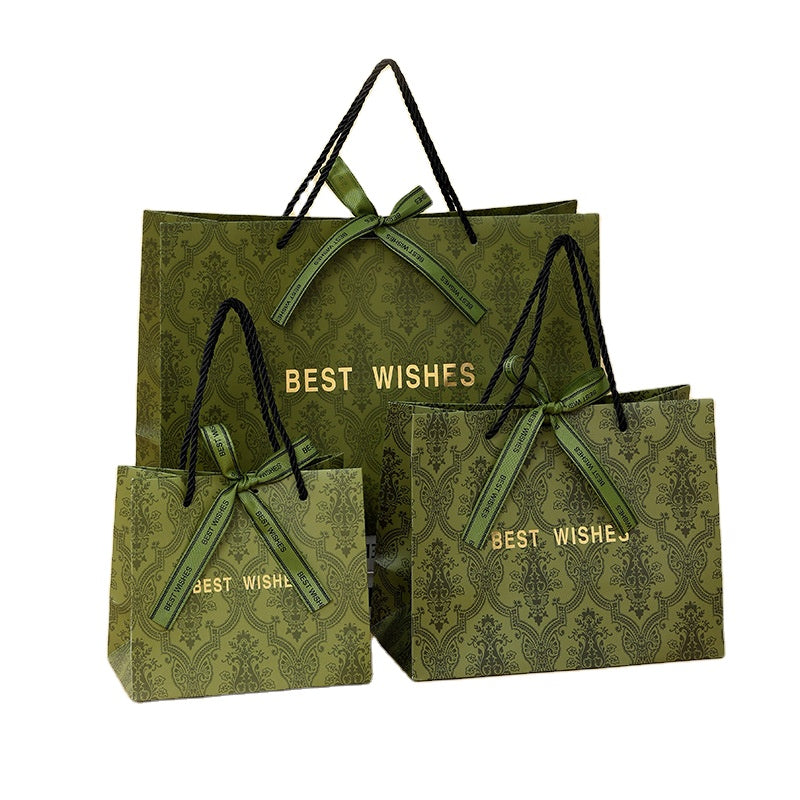 Wholesale Eco-Friendly Portable Paper Gift Bag Recyclable Custom Logo For Birthday Wedding Cosmetic Retail Pack