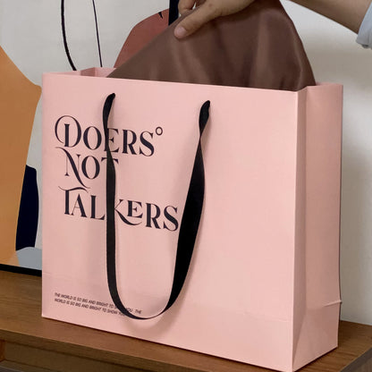 High-Quality Cardboard Portable Shopping Bag Rigid Eco Recyclable Custom Logo For Apparel Jewelry Cosmetic Luxury Retail Pack
