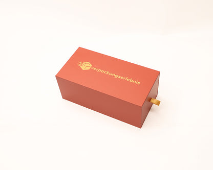 Custom Gold Foil Stamping Rigid Cardboard Sliding Drawer Gift Box Velvet EVA Lined Jewelry Cosmetic Perfume Watch Packaging Custom Logo Size Contact Us For Luxury Foil Drawer Box Solutions