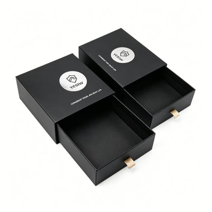 Factory Made Black Matte Slide Drawer Rigid Gift Box Recyclable Minimalist Luxury Perfume Jewelry Watch Packaging Custom Logo Size Contact Us For Matte Black Drawer Packaging Solutions