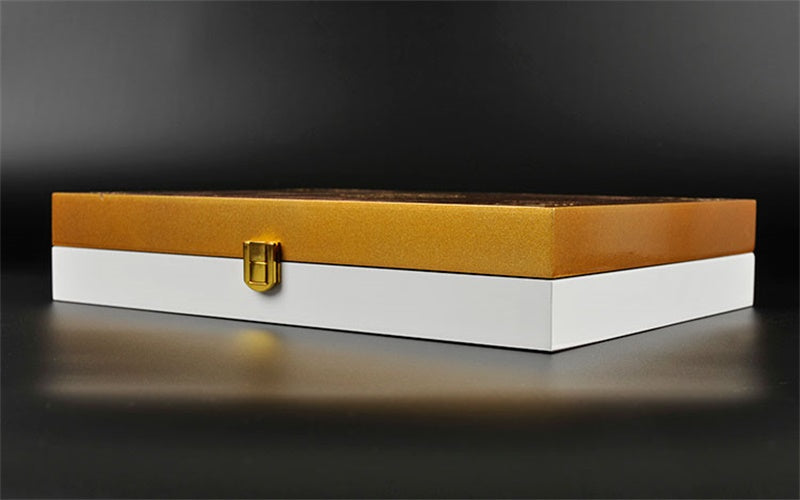Custom Brand Handmade Engraved Gold Wooden Box Custom Logo Walnut Pine Wood For Jewelry Wine Tea Wedding Luxury Gift Pack