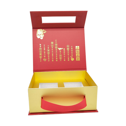 Premium Portable Health Supplement Gift Packaging Rigid Magnetic Paper Box Custom Logo For Vitamin Collagen Bird's Nest Wellness Gift