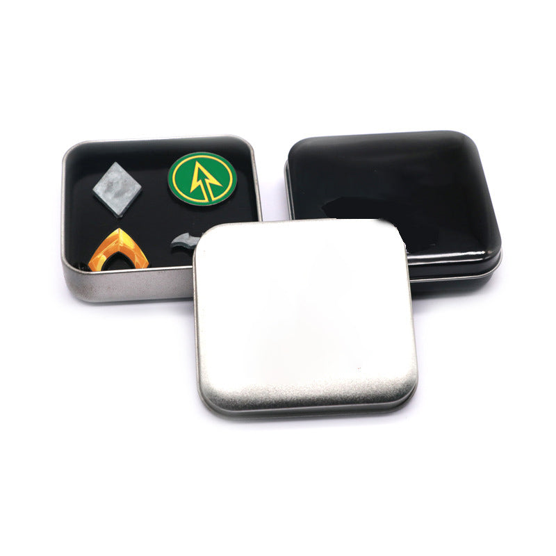 Versatile Square Tin Box Customizable Storage Custom Logo Recyclable Tinplate Metal Case For Tea Candy Hardware Jewelry Gift Pack