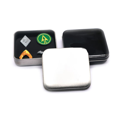Versatile Square Tin Box Customizable Storage Custom Logo Recyclable Tinplate Metal Case For Tea Candy Hardware Jewelry Gift Pack