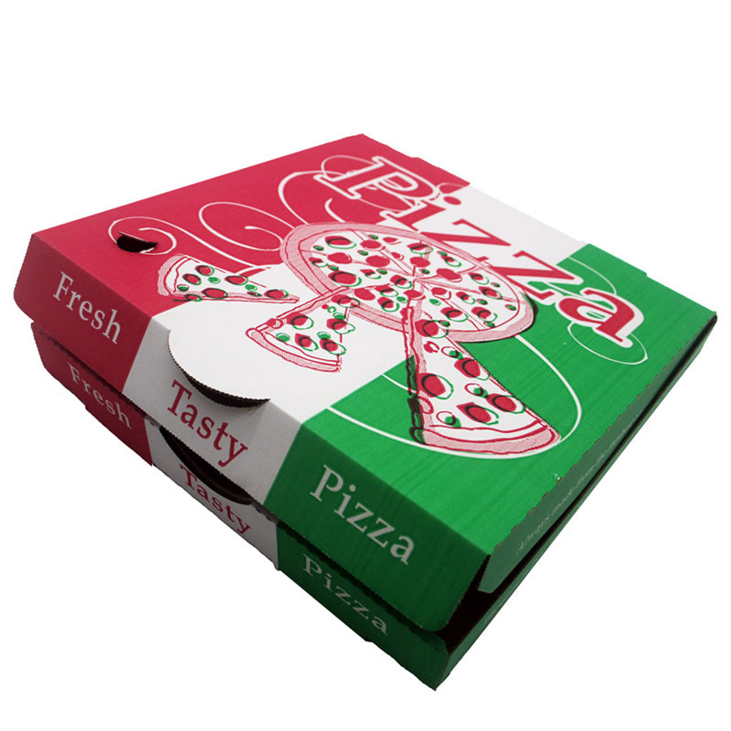 OEM ODM Pizza Box Packaging Solution Food Grade Recyclable Corrugated Carton Custom Logo Multi Sizes For Pizza Shop Frozen Pizza Cold Chain Takeaway Delivery