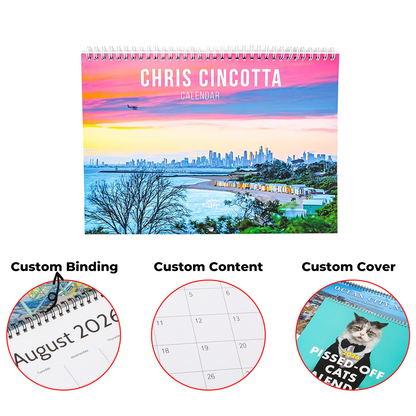 High Quality Custom Offset Printing Advertising Flyer Brochure Notebook Planner Promotional Gift Full Color CMYK Custom Logo Paper Printing Service