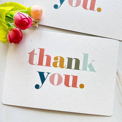 Factory Wholesale Custom Logo Printing Thank You Cards Personalized Paper Insert Card With Envelope Gold Foil UV Print Small Business Gift After-sales Greeting Card OEM ODM