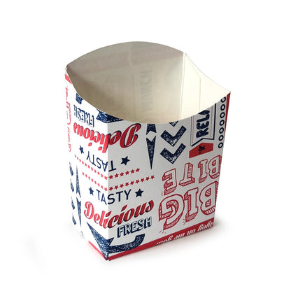Cheap Cone Shape Brown Kraft French Fry Paper Cone Food Grade Greaseproof Disposable Snack Holder With Sauce Pocket Custom Logo For Fast Food Restaurant Takeaway