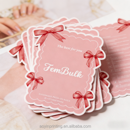 Custom Personalized Luxury Thank You Card Printing Gold/Silver Foil Embossed Thick Textured Cardstock Custom Logo E-commerce Packaging Insert Greeting Card Wholesale Printing Service