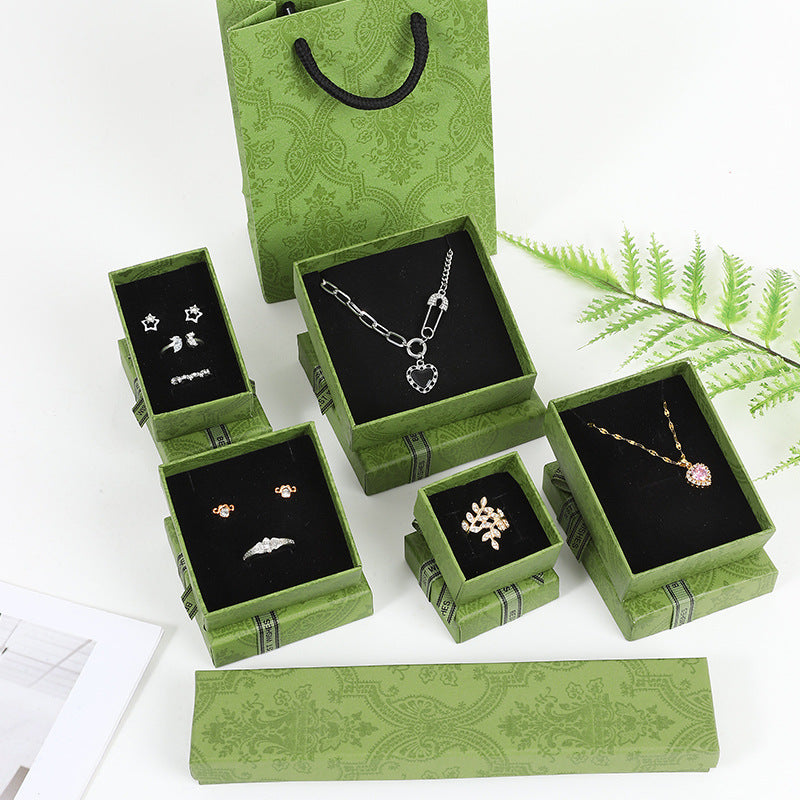 Manufacturer Wholesale Spot Modern Luxury Jewelry Rigid Gift Box Custom Logo Print Velvet Insert For Ring Necklace Earring Bracelet Wedding Proposal OEM Packagin