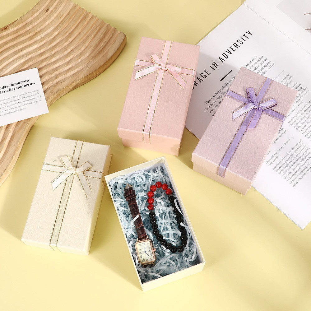 Wholesale Portable Embossed Logo Bracelet Display Jewelry Box Rigid Paperboard Slide Drawer Box Velvet Insert Bangle Chain Bracelet Gift Packaging OEM Custom