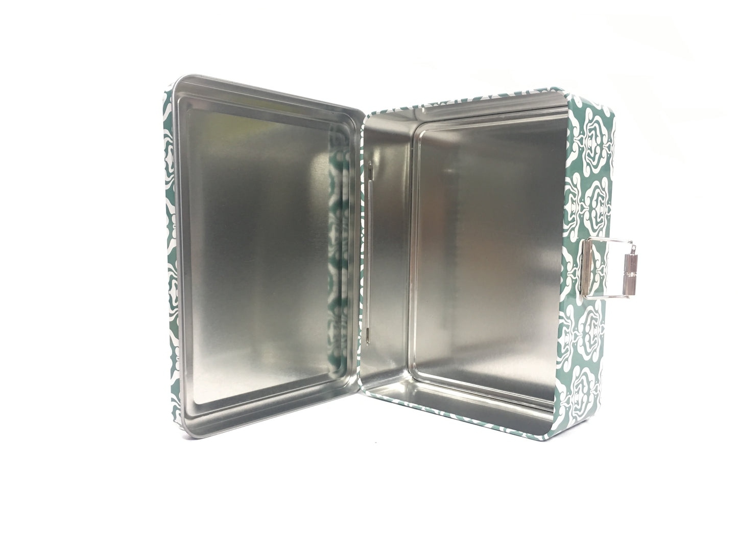 Rectangular Tinplate Buckle Custom Iron Box Custom Logo Food Grade Metal Case For Tea Cookie Hardware Jewelry Gift Pack