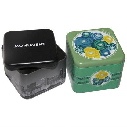 Small Black Rectangle Slide Lid Custom Logo Tin Box Recyclable Tinplate Metal Case For Mint Cosmetic Hardware Gift Pack