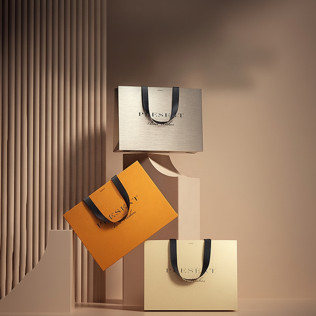 Cheap Price Recyclable Portable Logo Printed Paper Bag Eco Kraft For Supermarket Takeaway Gift Retail Pack