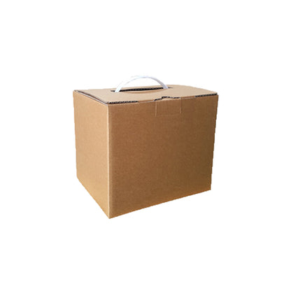 Custom Printed Corrugated Carrying Cases Mailer Box Recyclable Portable Handle Shipping Carton For Apparel Cosmetic Gift E-commerce Packaging