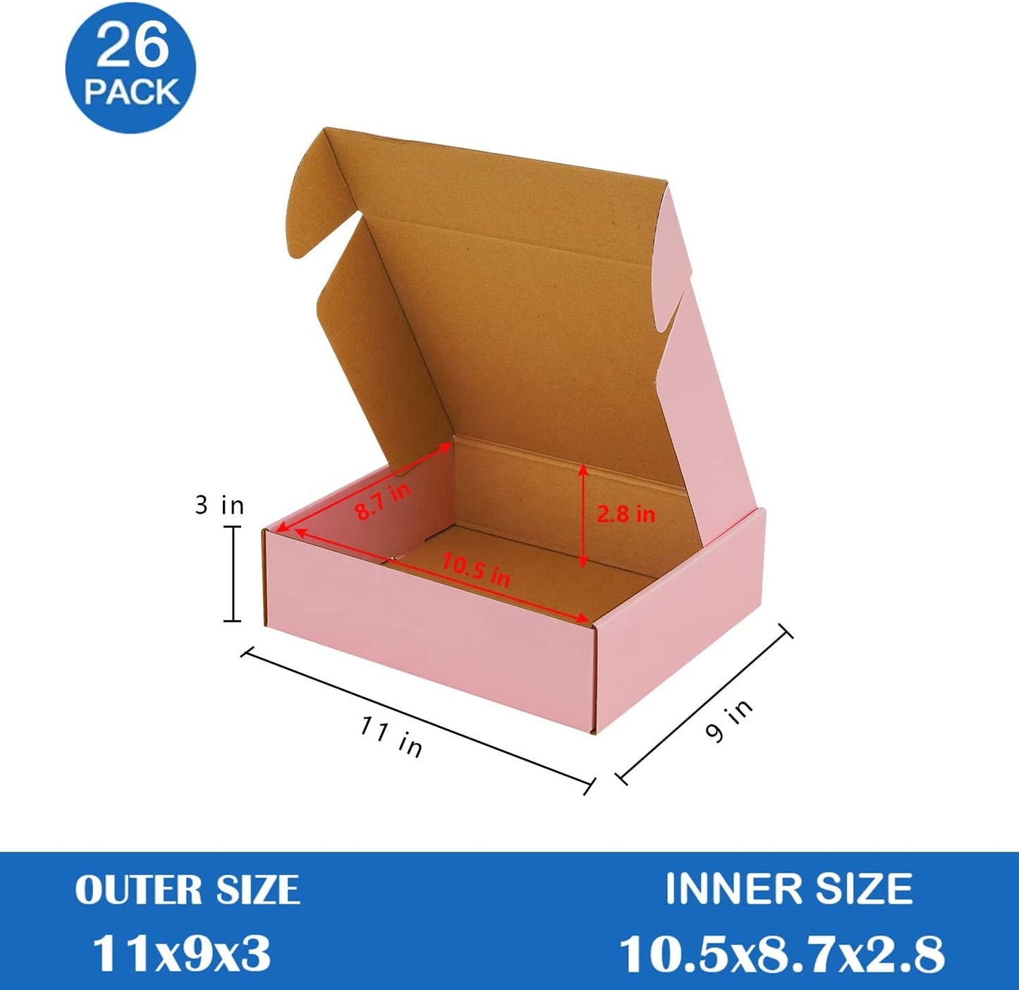 Custom Design Paper Cardboard Shipping Boxes Eco Recyclable Foldable Corrugated Mailer Carton Custom Logo Print Apparel Cosmetic Gift E-commerce Packaging OEM Wholesale