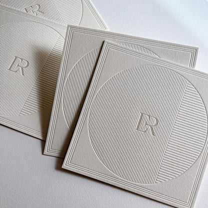 Wholesale Luxury Gold Foil Letterpress Greeting Card Printing Custom Logo Embossed Thick Textured Paper Wedding Thank You Invitation Card With Envelope Printing Service