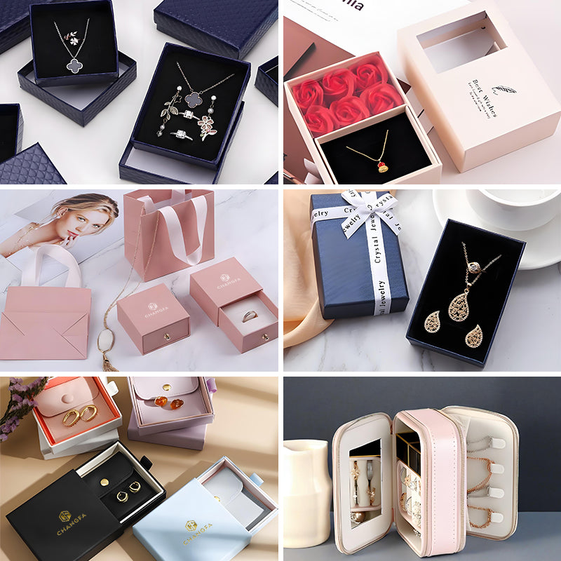 Custom Luxury Cardboard Paper Earring Drawer Box Custom Logo Hot Foil Stamping Velvet Insert Slide Out Rigid Jewelry Gift Packaging Box Wholesale OEM ODM