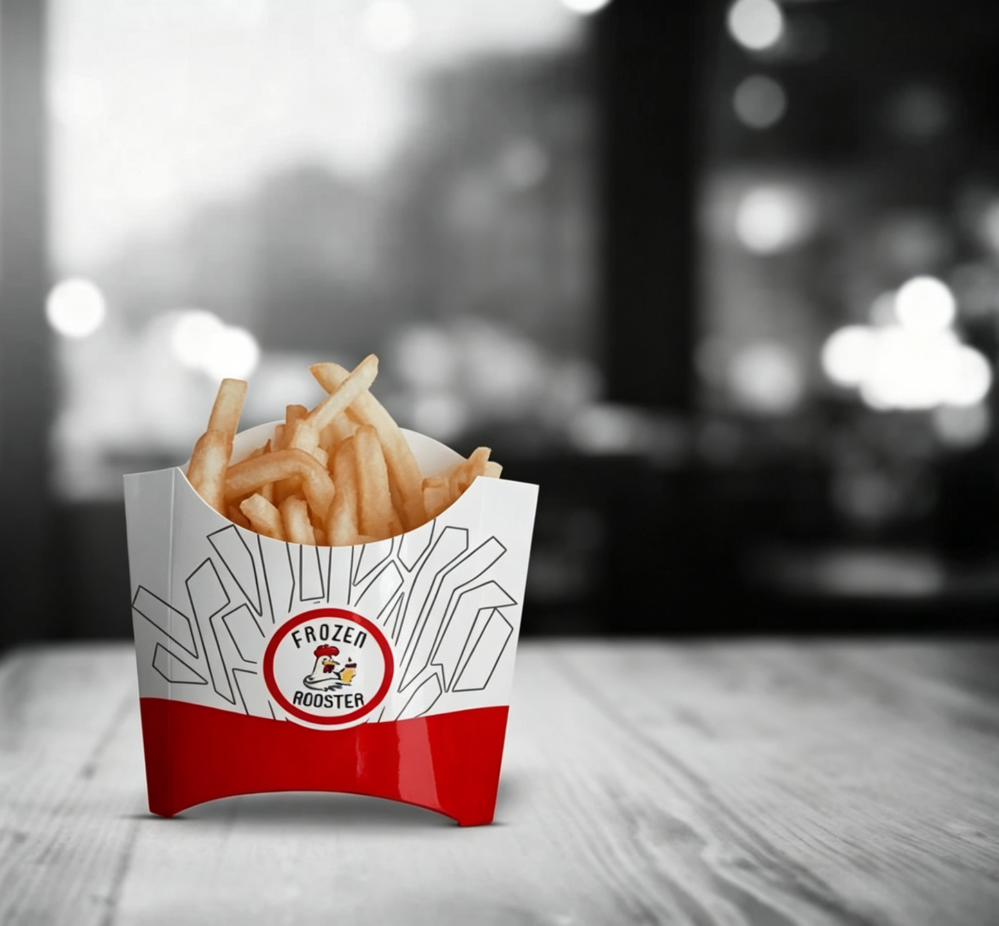 Custom Printed French Fry Packaging Box Food Grade Greaseproof Disposable Kraft Paper Cone Holder Custom Logo For Fast Food Restaurant Snack Takeaway Delivery