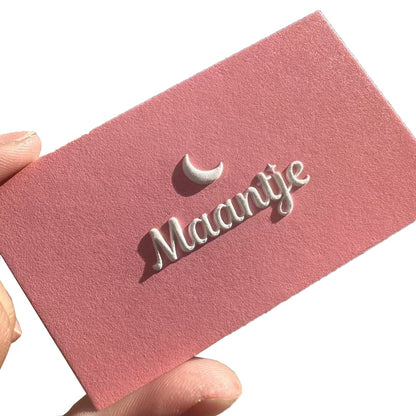 Custom Luxury Embossed Logo Business Card Printing Thick Cotton Art Paper Gold Foil Debossed Custom Die Cut Visiting Card Wholesale Printing Service