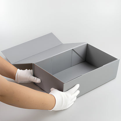 Custom Logo Foldable Magnetic Lid Rigid Gift Box Flat Pack Velvet EVA Lined Cosmetic Jewelry Apparel Wine Packaging Custom Size Contact Us For Magnetic Fold Luxury Brand Packaging Solutions