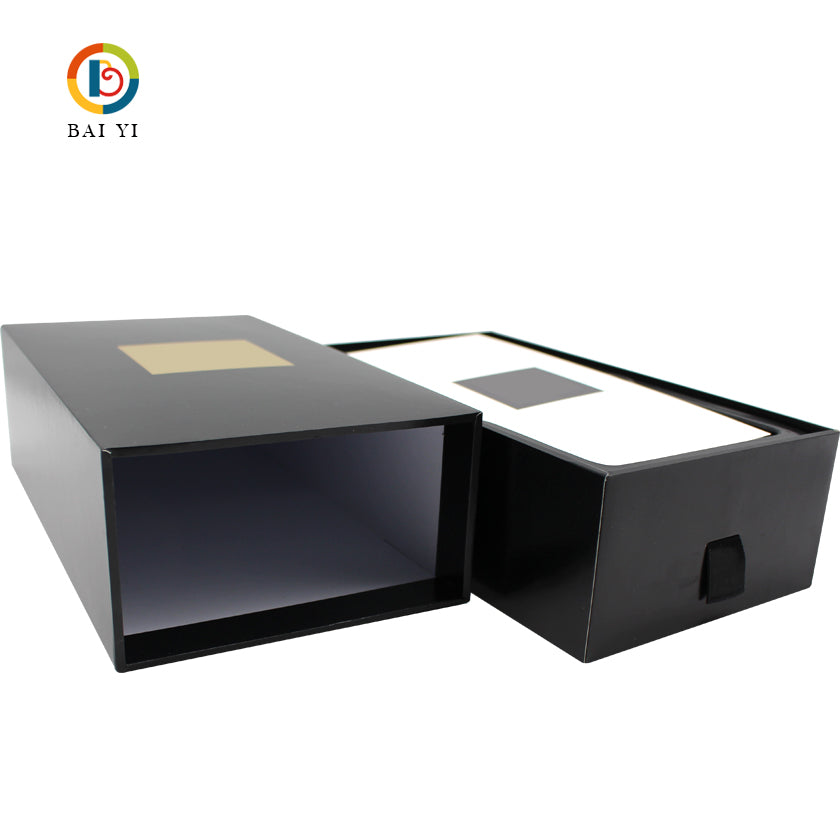 Wholesale Custom Logo Printed Rigid Cardboard Pull Sliding Drawer Gift Box Velvet EVA Lined Jewelry Cosmetic Eyewear Packaging Custom Size Contact Us For Branded Drawer Box Solutions