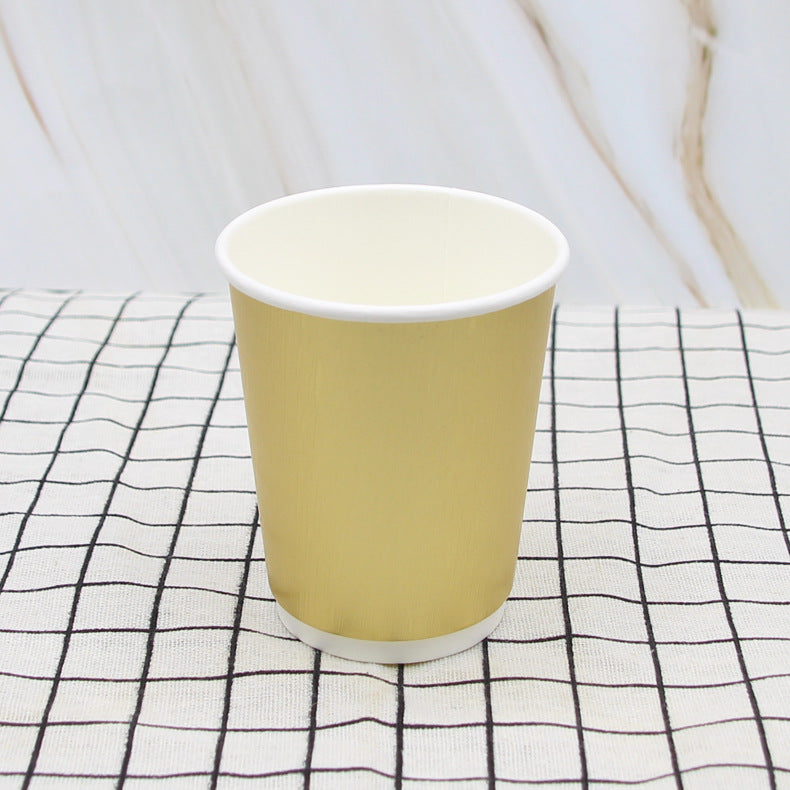 500ml Disposable Paper Coffee Milk Tea Cup Custom Logo Printing Food Grade Single/Double Wall PE/PLA Waterproof Takeaway Beverage Cups With PP/CPLA Lids OEM Wholesale