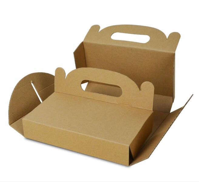 Cheap Customized Printing & Size Corrugated Pizza Box Food Grade Recyclable Kraft Takeaway Carton Custom Logo For Pizza Restaurant Delivery Packaging
