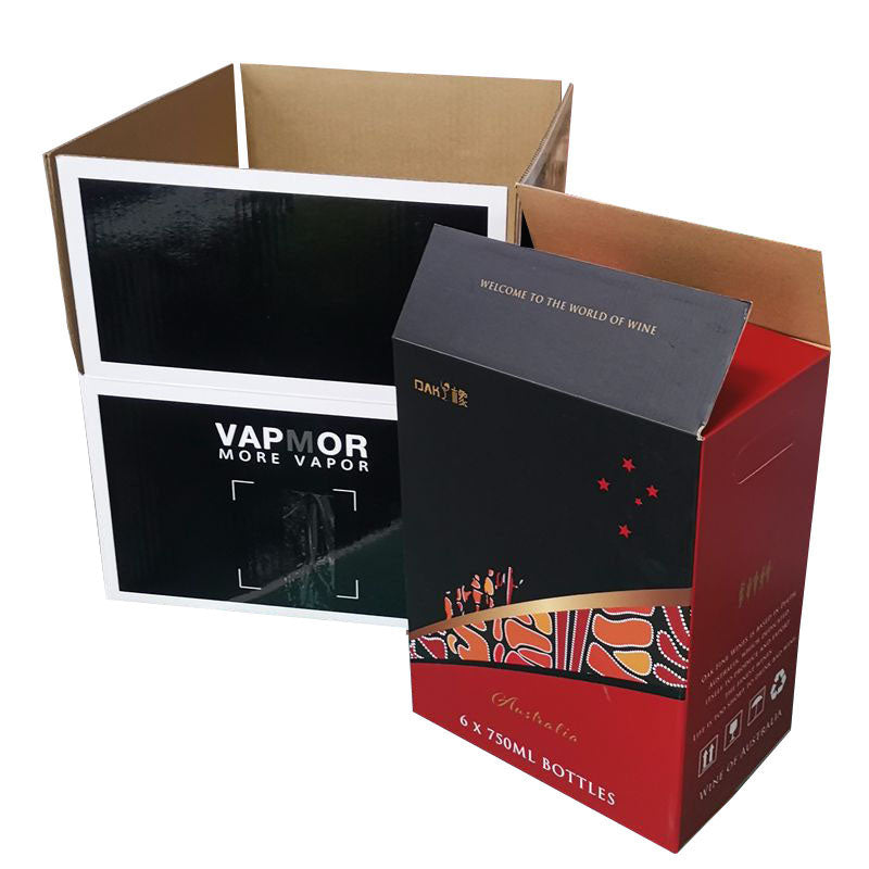 Custom Printed Corrugated Packaging Paper Box Recyclable Kraft Carton For Shipping Gift Fruit Apparel E-commerce Packaging