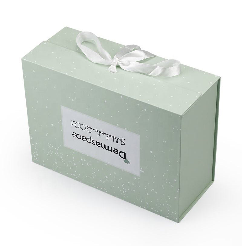 Custom Logo Foldable Magnetic Premium Luxury Rigid Gift Box Recyclable Collapsible Flip Packaging Box For Cosmetic Jewelry