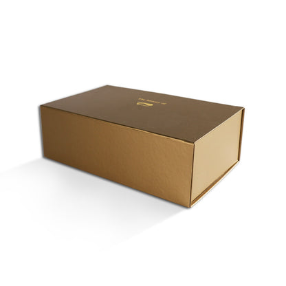 Custom Large Foldable Collapsible Magnetic Rigid Gift Box Flat Pack Oversized Flip Lid Box Full CMYK Logo Print Wedding Dress Apparel Hamper Cosmetic Gift Packaging OEM Wholesale