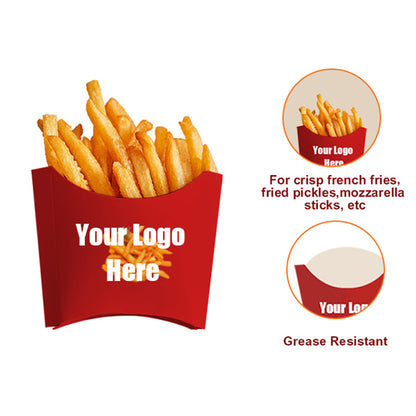 Custom Logo Takeaway Fast Food Packaging Box Food Grade Greaseproof Disposable Kraft Paper Container Multi-Size For Burger Fried Chicken Salad Catering Delivery